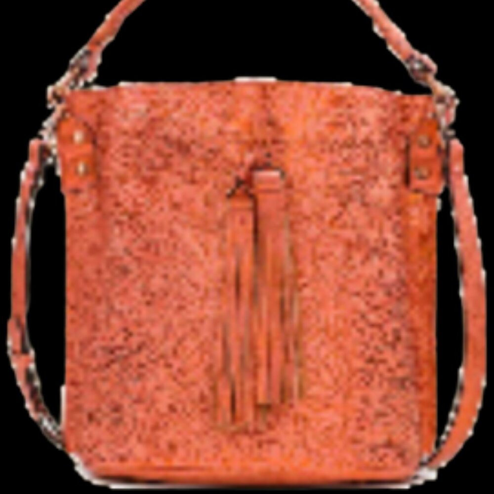 Burnt Coral Octavia Bucket Bag